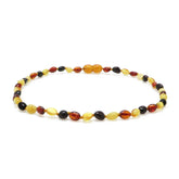"KIDDO" Multi-Color Amber Small Nuggets Baby Necklace - Amber Alex Jewelry